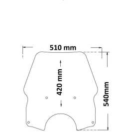 Isotta SC812 cupolino alto per la moto Husqvarna Norden 901 fumè chiaro