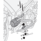 Kit Givi LS5135 necessario per poter montare il paramotore TN5135 sulla moto BMW R1250RT quando sono presenti i faretti originali BMW.