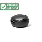 Bauletto per moto o scooter Top Master Shad SH39 cover carboon look da 39 litri di colore nero comprensivo di piastra di aggancio.