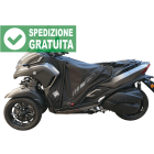 Copertina termoscud coprigambe Tucano Urbano R216PRO studiata per essere montata unicamente sullo scooter Yamaha Tricity 300 prodotto dal 2020 in poi.