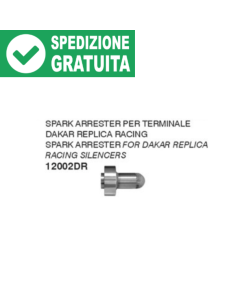 Arrow 12002DR Spark Arrester per terminale Dakar Replicaaa Racing su XL750 Transalp.