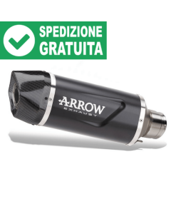 Arrow 71964AKN terminale Indy race Evo alluminio nero per Honda NX500 dal 2024.