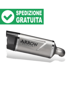 Arrow 72645AK terminale Indy Race Evo alluminio fondello carby per XL750 Transalp.