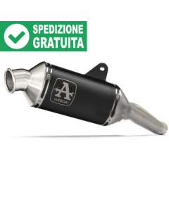 Arrow 72654AON terminale Indy Race EVO alluminio Dark con fondello inox per Voge 900DSX.