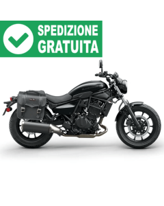 Bags & Bike borse laterali Globetrotter su Kawasaki Eliminator 500.