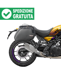 Borse laterali Bags & Bike Scrambler per la moto Guerrilla 450.