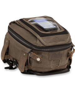 Burly Brand B15-1010D borsa serbatoio o sella in cordura marrone.