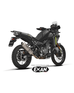 EXAN terminale OV-Rally in titanio XCF01-00-ORT per CFMoto 450MT.