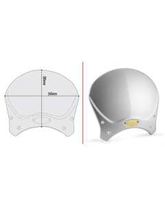 Givi 100AL cupolino universale Race Cafe in alluminio anodizzato grigio