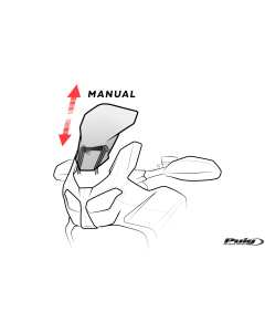 Puig 20757N sistema di regolazione cupolino manuale per Honda. NC 750 X dal 2021