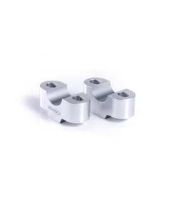 Puig 3671P risers silver alti 20 mm per manubri moto dal diametro di 22 mm