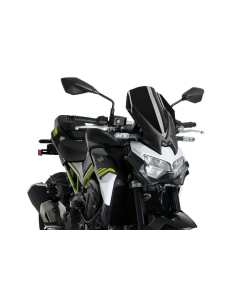 Puig 3841N cupolino di nuova generazione  colore nero, per KAWASAKI Z900 2020, e altri tipi di moto con fari arrotondati