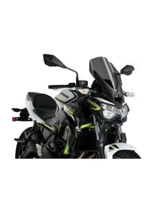 Puig 3865F cupolino di nuova generazione fumè scuro per moto KAWASAKI Z650 2020 e altri modelli con fari arrotondati