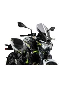 Puig 3865H Cupolino di nuova generazione colore fumè per moto KAWASAKI Z650 2020 e altri modelli con fari rotondi