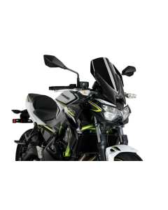 Puig 3865N cupolino di nuova generazione nero, per moto KAWASAKI Z650 2020, e altri tipi di moto con fari arrotondati