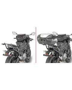 Attacco posteriore specifico per bauletto Givi 4117FZ per moto KAWASAKI Zs 650 2020