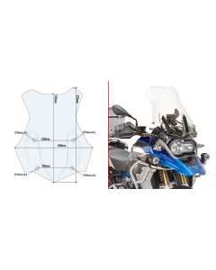 Givi 5124DT cupolino trasparente per moto BMW R1250 GS 2019