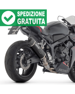 Arrow 71969AKN kit scarico completo Indy Race Evo omologato terminale alluminio nero per Honda CBR650R 2024.