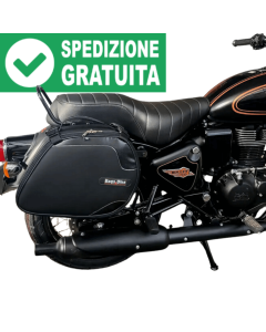 Bags & bike borse laterali Scrambler per Royal Enfield Bullet 350.