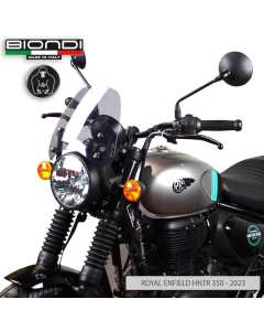 Biondi cupolino Sport per Royal Enfield HNTR 350 fumè chiaro, fumè scuro e nero opaco satinato