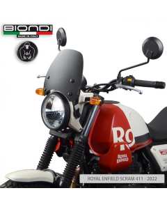 Biondi 8010446 cupolino nero opacoSport per Royal Enfield Scram 411.