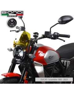 Biondi 8010487 cupolino giallo Caffè per Ducati Scrambler 800 dal 2023.