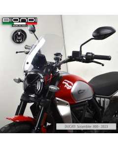 Biondi 8010491 cupolino Touring trasparente per Ducati Scrambler 800 dal 2023.