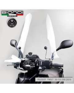 Biondi 8071300 parabrezza mod. Z per Peugeot Tweet FL 50, 125 e 200 dal 2023.