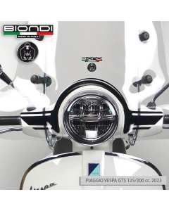 Biondi 8500478 kit attacchi parabrezza per Vespa GTS 125 e 300 dal 2023.