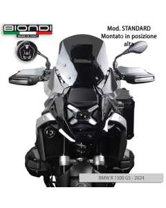 Biondi 8010482 cupolino Standard fumè scuro per BMW R 1300 GS con radar.