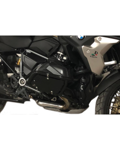 Bmoto BM01PSTBL piastre in acciaio nero a protezione delle testate della moto Bmw R1250GS