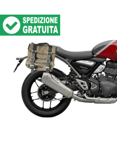 Bags & Bike SAHARA-V-T400 borse laterali Sahara per Triumph Scrambler 400 X dal 2024.