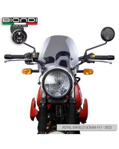 Biondi 8010445 cupolino fumè chiaro Sport per Royal Enfield Scram 411.