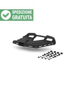 Piastra in alluminio di colore nero Shad D1BTRPA2 per bauletti moto Terra TR48, TR37, TR90 e serie SH SH59X, SH58X, SH50, SH48.