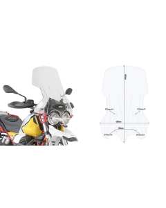 Misure cupolino Givi D8203ST per la Moto Guzzi V85 TT