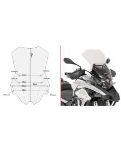 Givi D8703ST cupolino trasparente moto Benelli TRK502X 