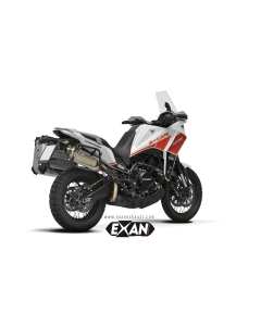 Exan XMM01-H00-XRT terminale in titanio X-Rally alto per la moto Morini X-Cape 650.