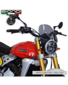 Biondi 8010402 cupolino sport fumè chiaro per la moto Fantic Caballero