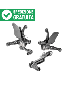 Guilles Tooling AS31GT3-H14-B pedane regolabili per Honda CB750 Hornet.