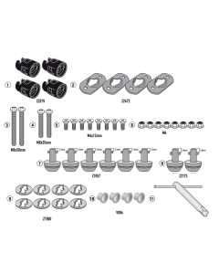 Givi 06RKIT kit trasformazione porta valigie laterali in tipo a sgancio rapido