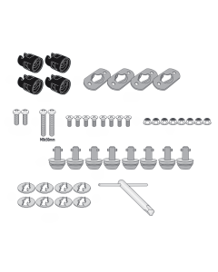 Givi 08RKIT kit per trasformare il portavaligie laterali in un telaio a rimozione rapida