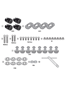 Givi 10RKIT kit per rendere a sgancio rapido i telaietti PLO6710CAM e PLO6710MK