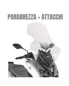 Voge SR1 125 parabrezza Givi 9259DT e attacchi.