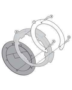 Givi BF03 flangia borse da serbatoio con aggancio Tanklock moto Honda