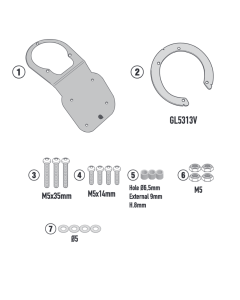 Givi BF94 flangia borse da serbatoio su QJMotor SRT 600 SX.