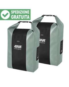 Givi Bike EX01SC coppia di borse impermeabili Junter 20 + 20 litri color salvia