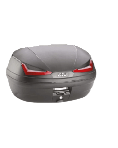 Givi E455N Simply IV bauletto moto Monolock con catadiottri rossi.