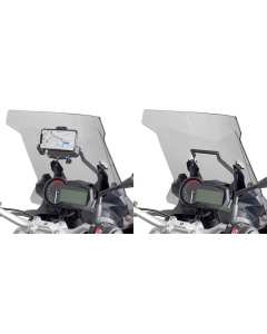 Givi FB5127 traversino da montare dietro il cupolino porta gps smartphone per moto BMW F 750 GS