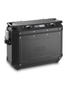 Givi OBKN37BL valigia laterale Trekker Outback in alluminio nera sinistra da 37 litri