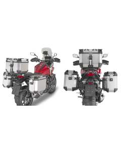 Givi PLO1192CAM telaietti porta valigie laterali Monokey CAM-SIDE per valigie Trekker Outback su moto Honda NC 750 X dal 2021